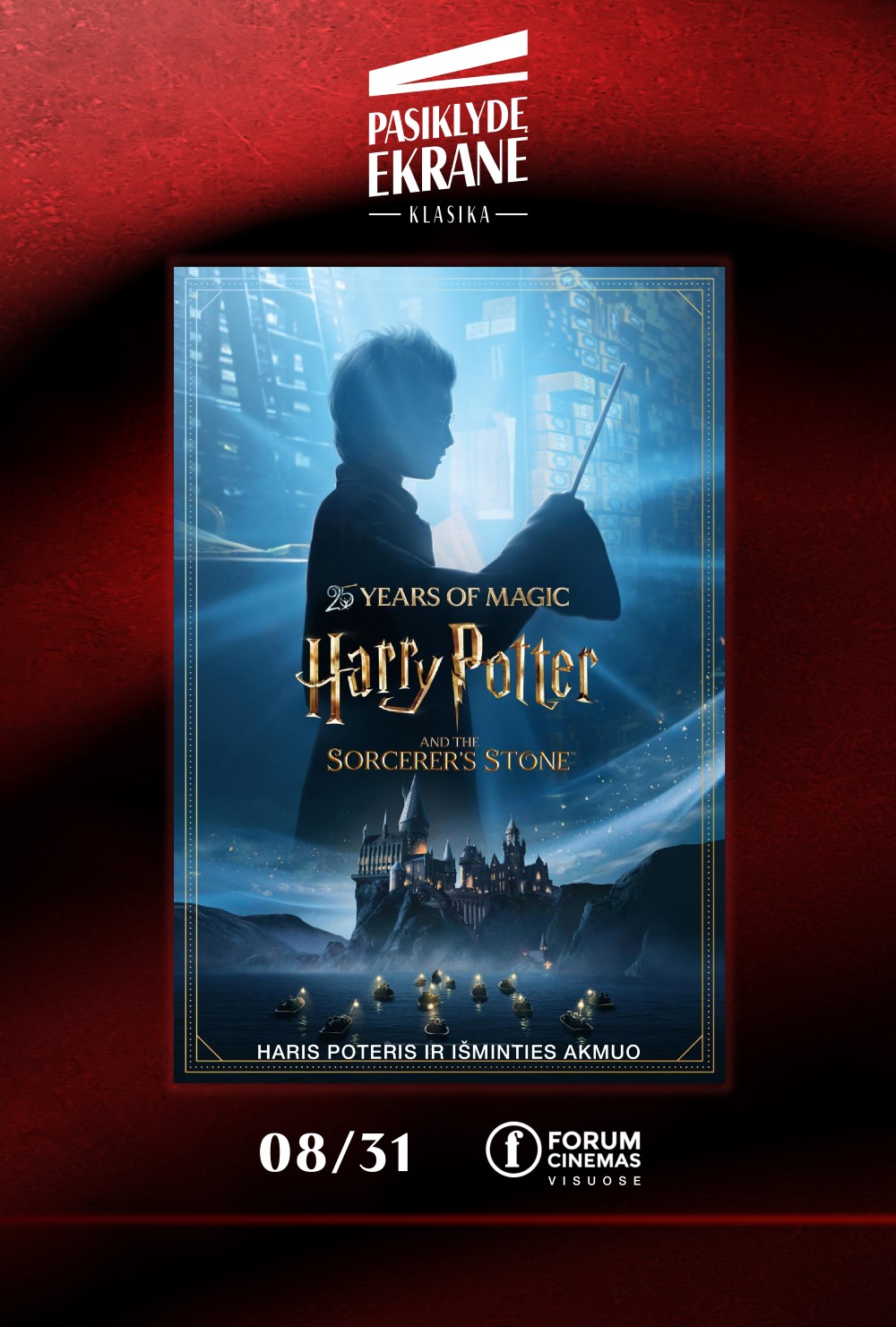 PASIKLYDĘ EKRANE kino klasika: Haris Poteris ir išminties akmuo (2001)