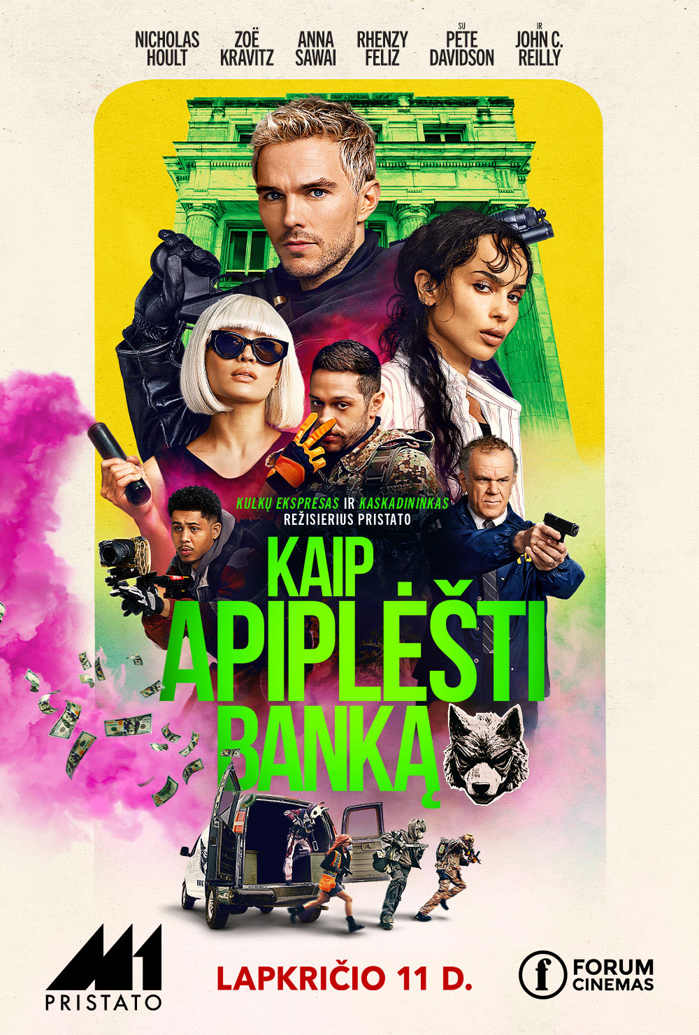 M1 kino premjera: Kaip apiplėšti banką